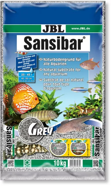 JBL Sansibar GREY 10 kg feiner Bodengrund grau für Aquarien Terrarien Aquarium