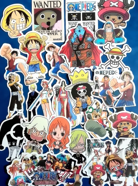 LOT DE 25 autocollants stickers - Manga One Piece (Ref 2) (12.2023