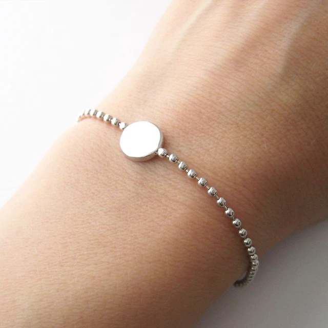 Bracelet Chaîne Maille Ronde Plaqué Or Avec émail Rouge - Marque KBC - Neuf Avec étiquettes - Fabriqué En France