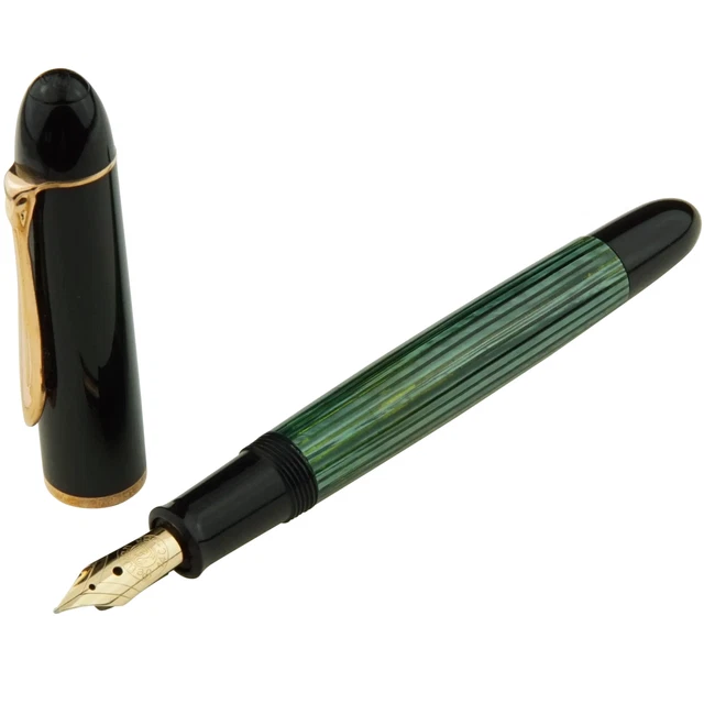Erofa Majohn P136 Kolbenfüller, Mittlere Feder Mit Box, Blaues Harz
