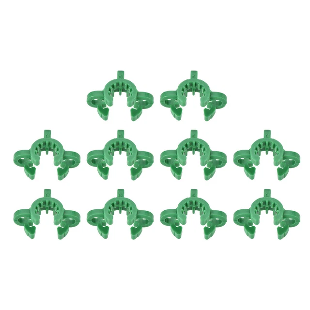 Lab Joint Clip Plastic Clamp for 10/18 or 10/30 Glass Taper Joints Green 10Pcs