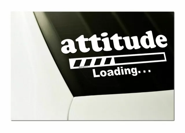 Attitude Loading DECAL Sticker - 8" car window Sticker for JDM KDM slammed race