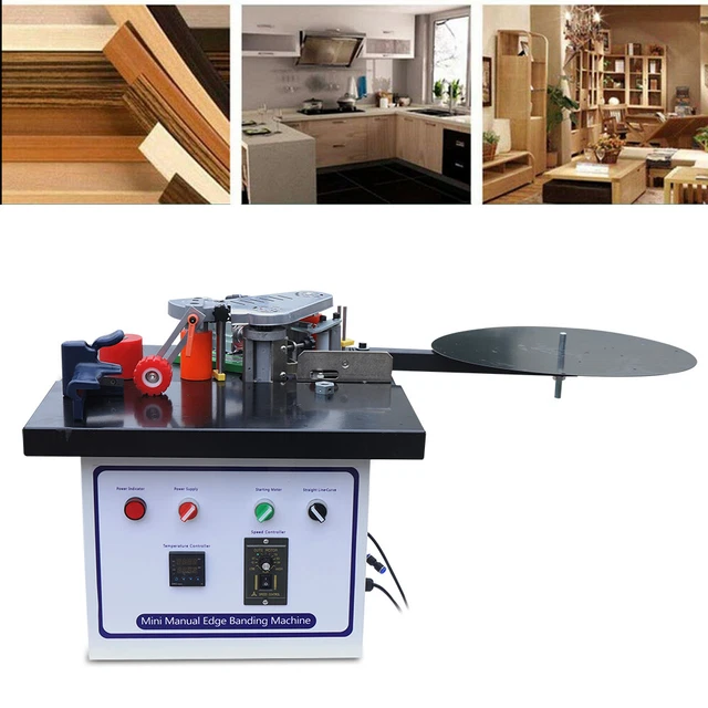 Self Cutting Edge Banding Machine Double Gluing Edge Banding Machine 110V 1200W