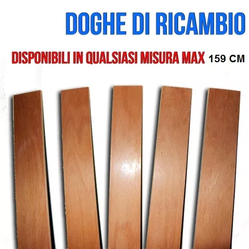 DOGHE DOGA PER RICAMBIO RETI  MAX 1590x68mm  DI FAGGIO PER RETE MATRIMONIALE