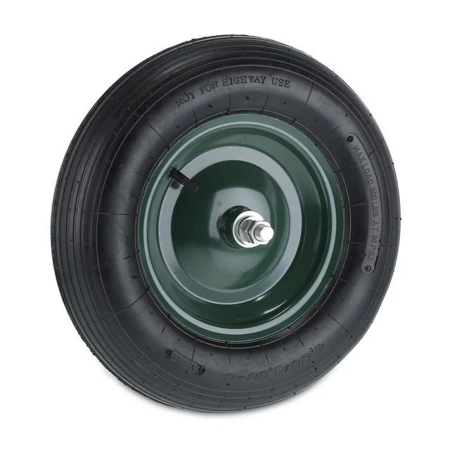 HKB Schubkarren Reifen 4.00-8 Mit Schlauch - 6PR Ersatzrad Für Schubkarren & Handwagen