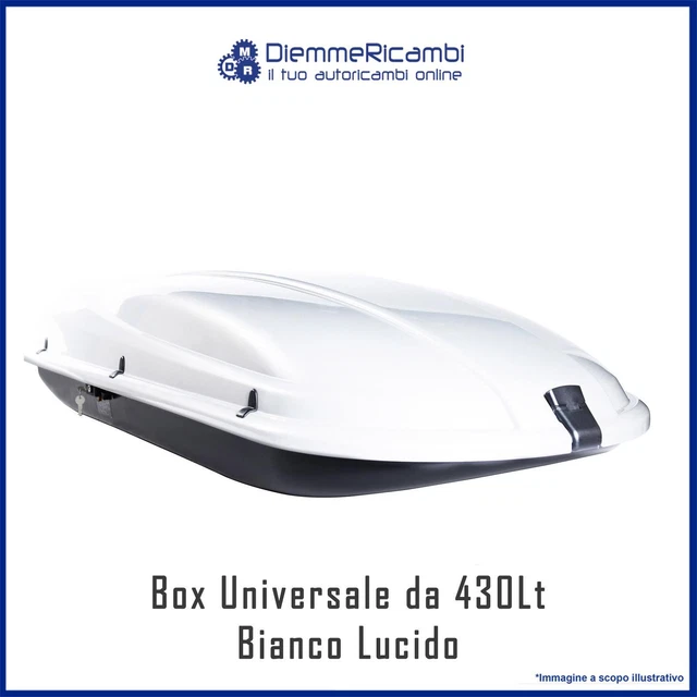 Baule Auto Portabagagli 320 Litri Universale - Polipropilene, Design Aerodinamico - Foto 7