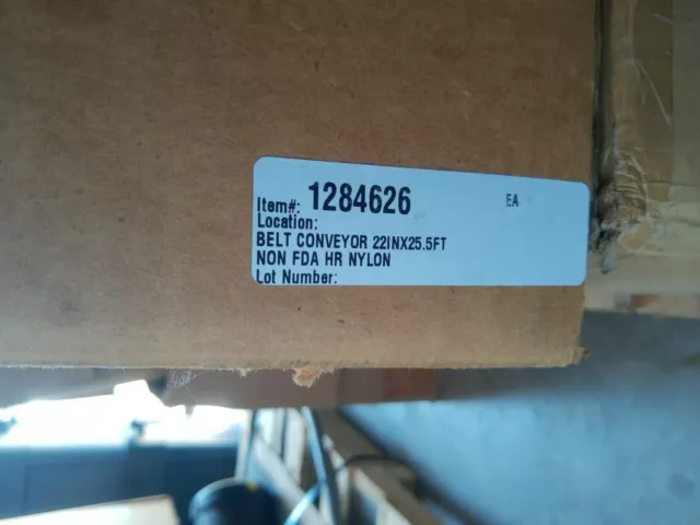 NEW Intralox Conveyor Belt Nylon Non FDA HR 22" x 22.5 ft  # 310247-1