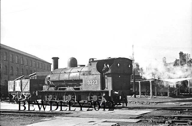CASSERLEY NEGATIVE 35MM LMS 3323 WORKING IN CREWE WORKS YARD 7/5/1949 £ ...