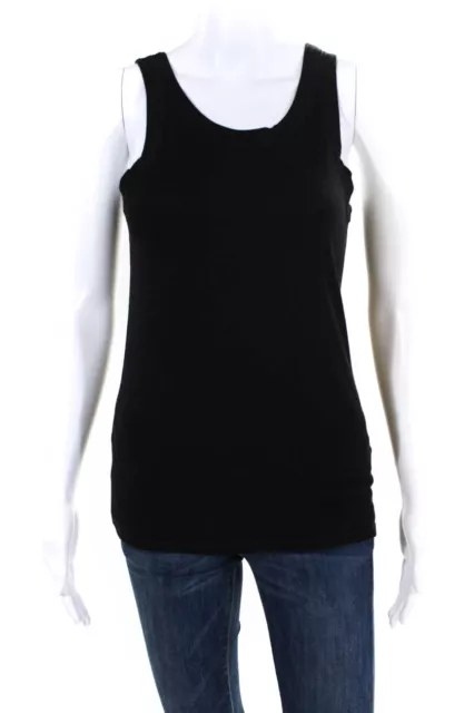 The Row Womens Crew Neck Sleeveless Tank Top Blouse Black Cotton Size XS