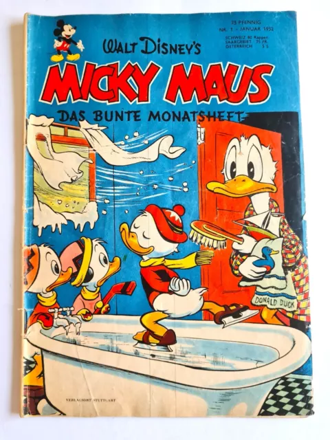 Micky Maus Heft Nr.1  Original Ehapa 1952 2599