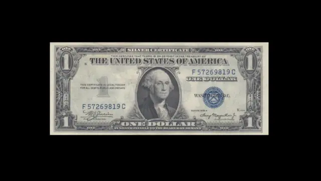 1935-A United States Silver Certificate $1 "F" **57269819** (( Gem Unc ))