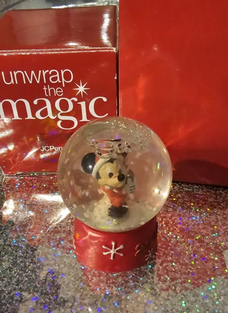 DISNEY Mickey Mouse Collectible  Snow Globe JCPenney Exclusive Christmas 2007 3