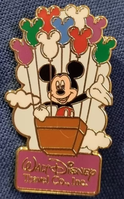 Walt Disney Travel MICKEY MOUSE Disneyland Balloons Trading PIN RARE Collectible