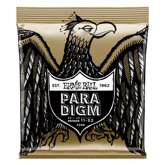 Ernie Ball Paradigm 80/20 Bronze 11-52, Light Acoustic Guitar Strings