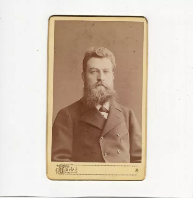 CDV Foto Herrenportrait - Frankfurt Main 1880er