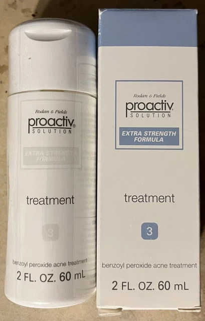PROACTIV FÓRMULA DE FUERZA EXTRA TRATAMIENTO PASO 3 botella 2016 grieta dañada