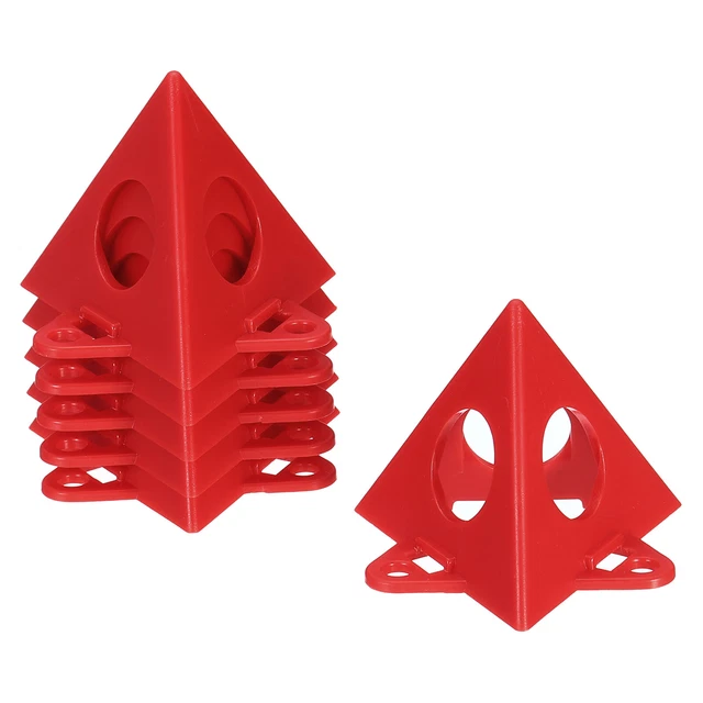 Pittura Supporti,6pz ABS Plastica Mini Cono Vernice Stand,Rosso