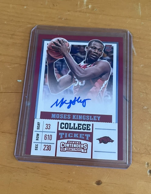 2017 Moses Kingsley AUTO RC #98 draft picks