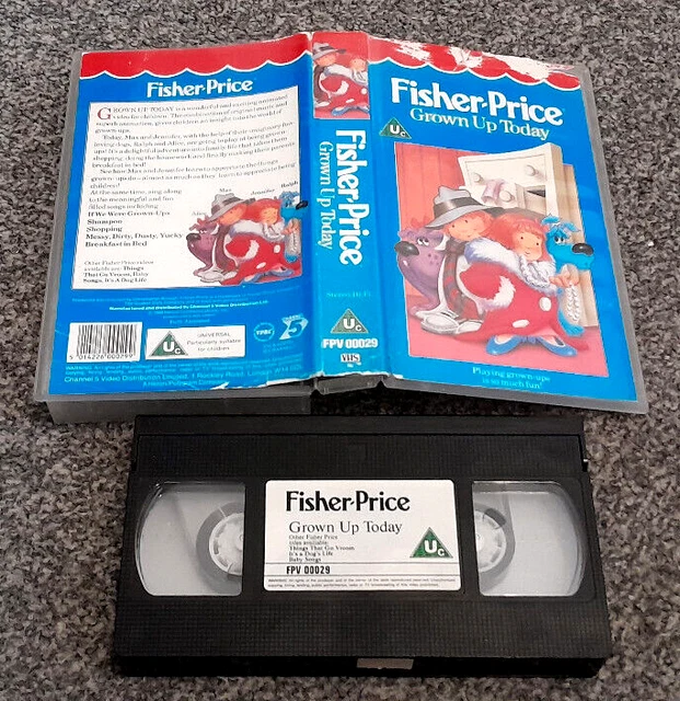 FISHER PRICE GROWN Up Today Shampoo Shopping Pal Vhs Video Kids