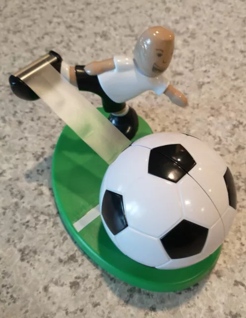 Scotch Magic Tape Dispenser SOCCER PLAYER Sports 3M Unique--Excellent Condition