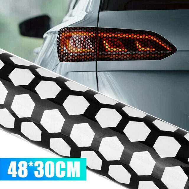 BLACK VEHICLE CAR Rear Tail Light Lamp Cover Sticker Decal
