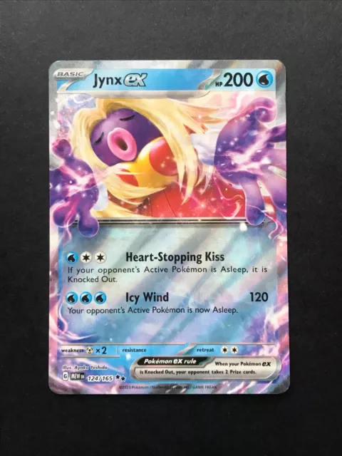 Jynx ex 124/165 Pokemon 151 Scarlet & Violet Holo Double Rare TCG Card English
