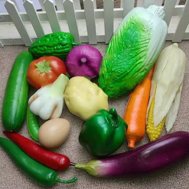 Ornements de légumes en plastique réaliste parfaits pour la décoration de la