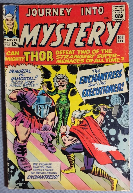 Journey into Mystery 1964 Key Issue Thor 1st Enchantress Amora 1st Skurge *CCC*