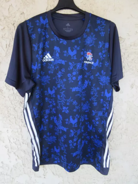 Maillot handball équipe de FRANCE ADIDAS Aeroready home shirt trikot jersey L