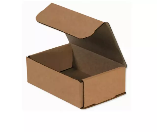 6X4X2 Kraft Mailer Cardboard Shipping Boxes Packing Box Ships to Canada 25 Pk