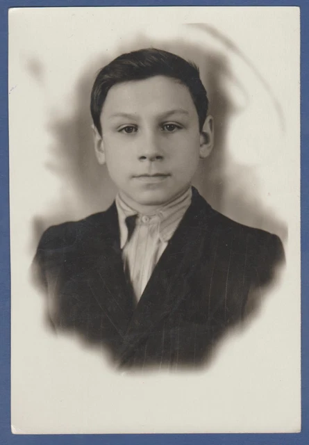 Portrait of a Handsome Young Guy, Cute Man Soviet Vintage Photo USSR