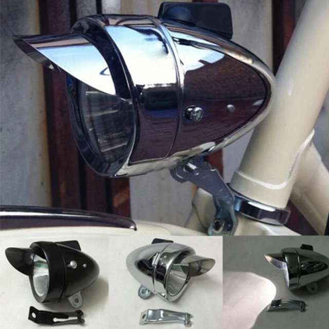 Ancien Support Lampe Phare De Vélo – Style 1900, Patine D’époque