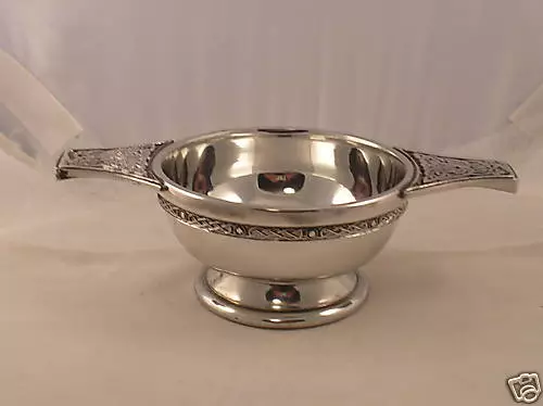 4" Scottish Pewter Quaich Bowl ( Friendship Cup) New