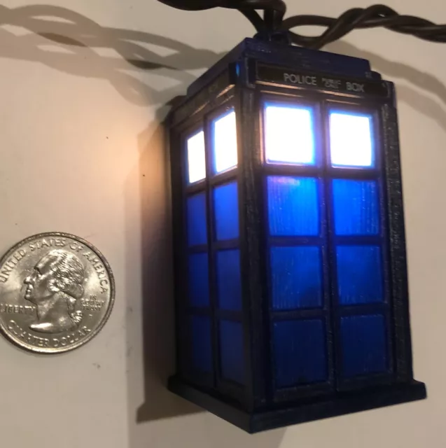 Doctor Who Tardis Police Call Box String of TEN Lights