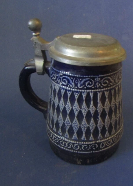 Grande Chope à bière allemande en céramique- vintage 1968 - - Collection