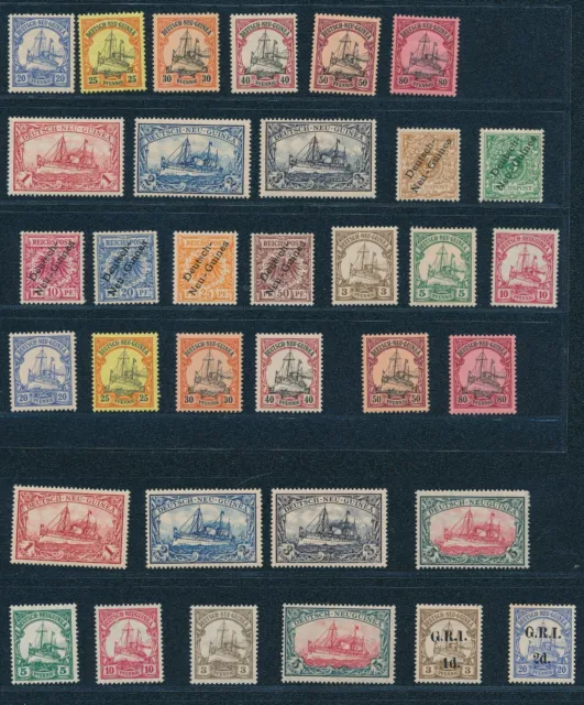 Deutsch-Neu-Guinea 1897-1914, Lot aus */** Ausgaben