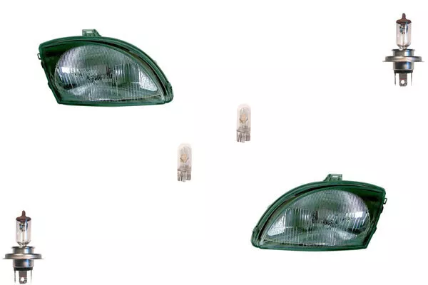 Scheinwerfer Set Halogen passend für Fiat Seicento 187 98-10 Leuchtmittel Li. Re