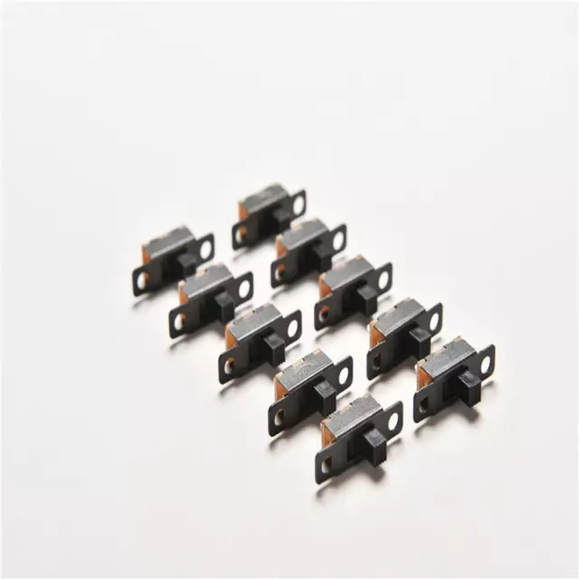 20 stücke 5 V 0,3A Schwarz Mini Größe SPDT Schiebeschalter Ein-Aus 3-Pin PCB Kz