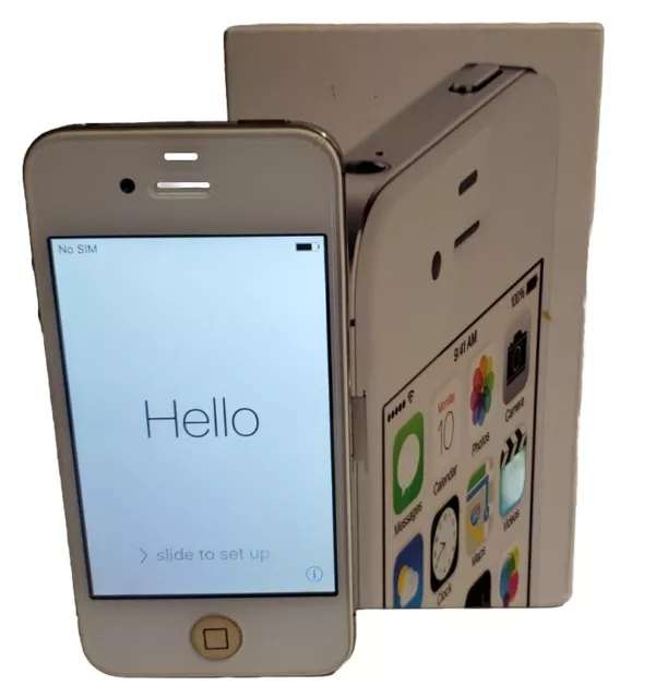 Apple iPhone 4S - 8Gb White Boxed A1387 CDMA GSM Vgc