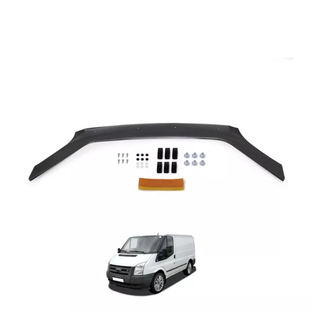 Ford Transit Mk7 2007-13 Bonnet Bug Guard Wind Stone Deflector Protector Bra 3