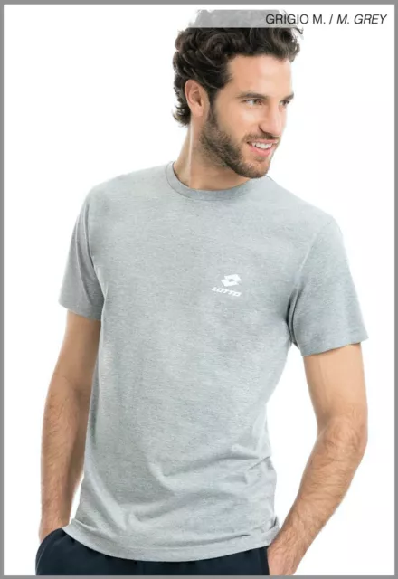 T-Shirt da uomo ragazzo maglietta manica corta in cotone leggero sportiva LOTTO