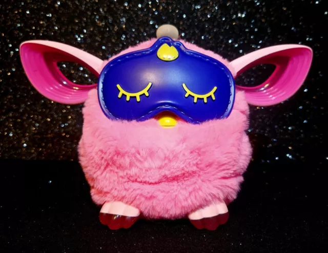 Furby Connect Bluetooth 2016 Hasbro Pink - With Sleep Mask, Looks & Works Great!