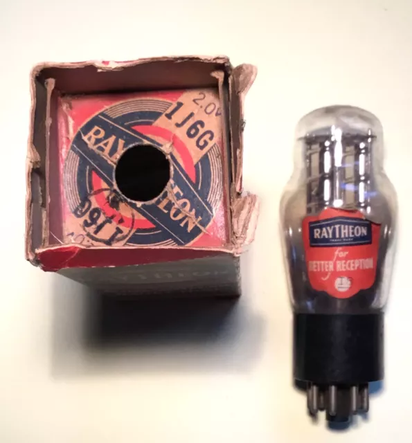 Raytheon 1J6G, 1J6 Double triode valve/ tube, NOS, NIB