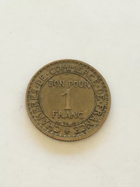 Monnaie Frankreich 1 Franc Zimmer Von Handelskammer