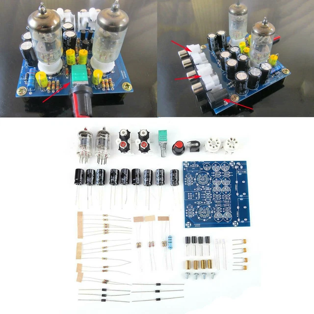 DIY HEADPHONE AMPLIFIER Kit for Tube Preamp 6J1 Vacuum Electron Preamp