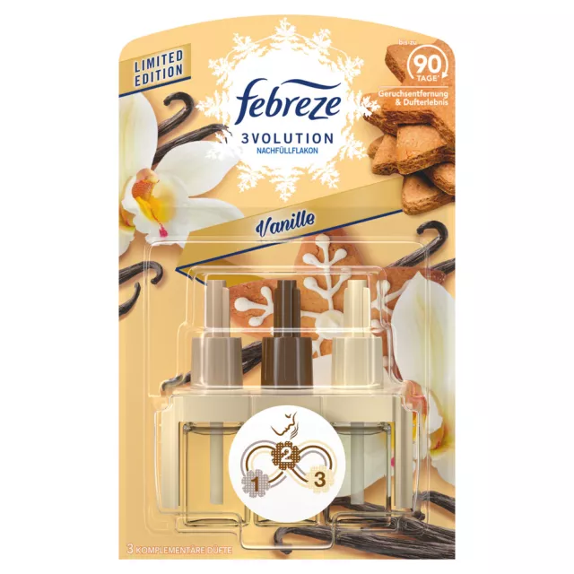 Febreze 3Volution Nachfüllflakon pour Prises de Parfum Vanille Édition Limitée