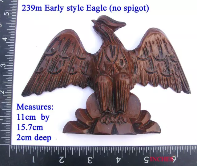 239m Medium early style   Eagle for Vienna regulator clock case / DIY