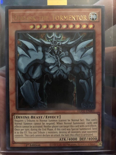 Yugioh! 1-Obelisk The Tormentor-Ultra Rare-1St Edition-Ego1-En001