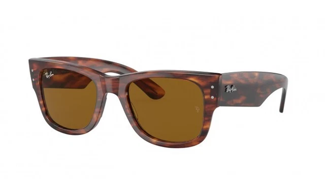 Gafas de sol Ray-Ban RB0840S MEGA WAYFARER 954/33 STRIPED HAVANA/BROWN Cal.51