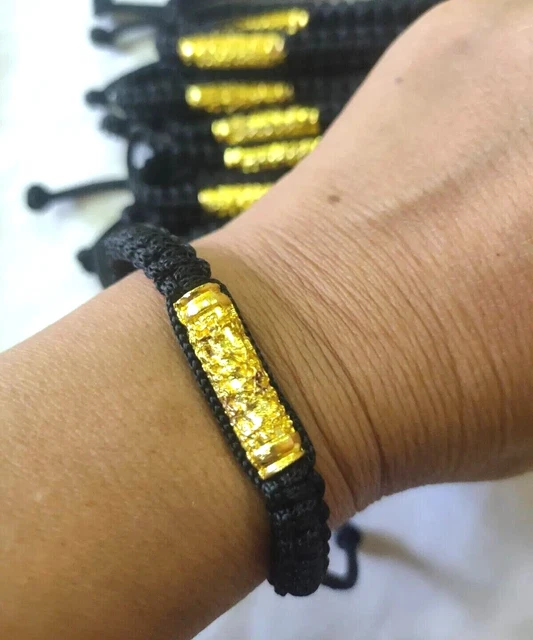 Takrud Bracelet Yant Kok Petch Thai Amulet Yant LP Protect life For Better life